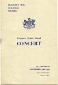 Swansea Police Band Programme 1952